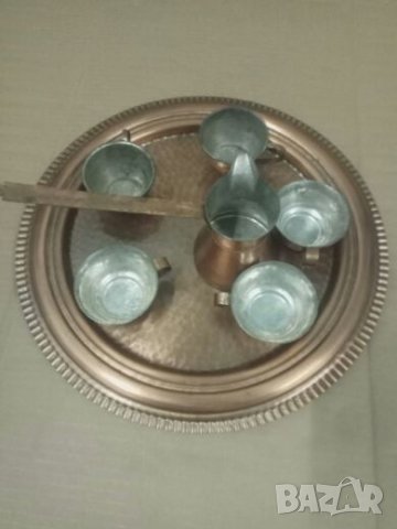 Продавам меден комплект за кафе , снимка 5 - Сервизи - 27251590