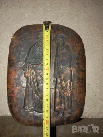 Старо медно пано, снимка 4 - Други ценни предмети - 51765326