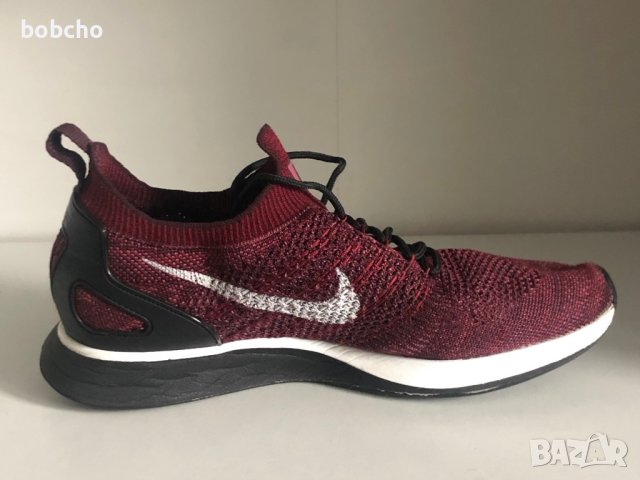 Nike Air Zoom Mariah Flyknit Racer Deep Burgundy Pure Platinum , снимка 4 - Маратонки - 43296099