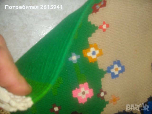 Нов Ръчно Тъкан Детски Килим-Двулицев-67х59см-Дебел, снимка 13 - Други - 38981651