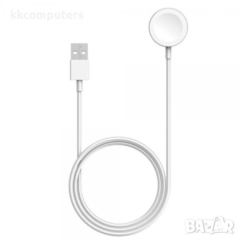 USB Кабел Magnetic за Apple Watch 1m. / Бял / Баркод : 2402189, снимка 1