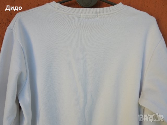 Мъжка бяла ватирана блуза суитшърт STONE ISLAND (L), снимка 12 - Блузи - 39837340