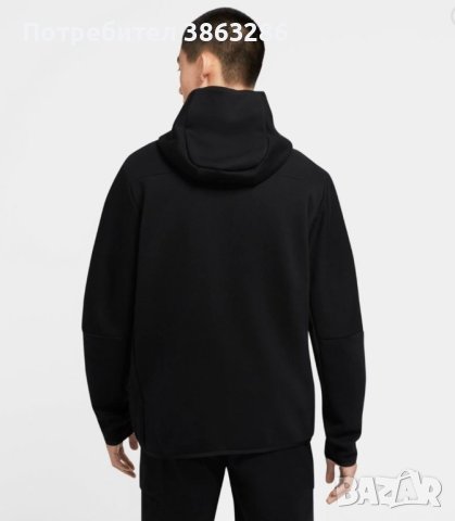 Нов мъжки черен екип Nike Tech Fleece, снимка 4 - Спортни дрехи, екипи - 43853482