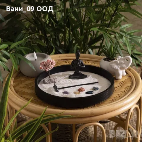 Мини дзен градина, снимка 2 - Декорация за дома - 48728172