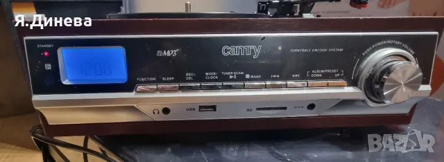 Грамофон Camry MP3 , снимка 2 - Грамофони - 48389649