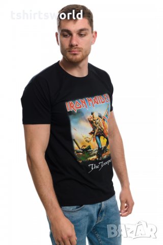 Нова мъжка тениска с дигитален печат на музикалната група IRON MAIDEN - The trooper , снимка 7 - Тениски - 28263660