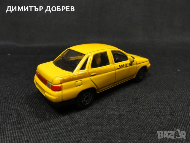 1/64 СТАРА РЕТРО МЕТАЛНА КОЛИЧКА ЛАДА LADA 110 TAXI, снимка 4 - Колекции - 51749180