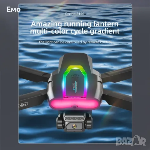 WIFI FPV професионален мини RC сгъваем дрон със 1080px камера, снимка 8 - Дронове и аксесоари - 47709777