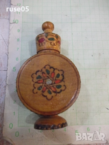 Мускал пирографирана бъклица от соца - 1, снимка 2 - Други стоки за дома - 52111375