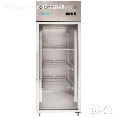 Професионален хладилен шкаф с LED осветление