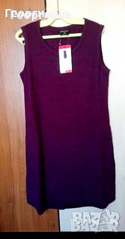 Нова ежедневна рокля от ватирано трико в лилаво👗М, L👗 арт.146, снимка 4 - Рокли - 26976993