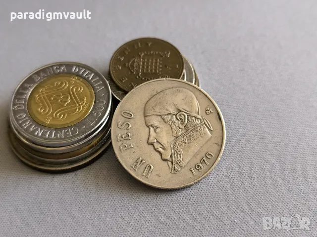 Монета - Мексико - 1 песо | 1970г., снимка 2 - Нумизматика и бонистика - 50061244