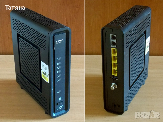 Кабелен модем Docsis 3.0 CBN CH6541E с вграден Wi-Fi двубандов рутер, снимка 2 - Рутери - 52478297