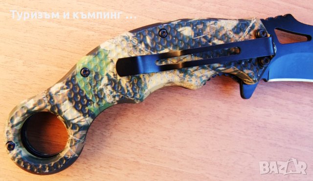  Карамбит SOG Trident Red Skull, снимка 10 - Ножове - 17978661