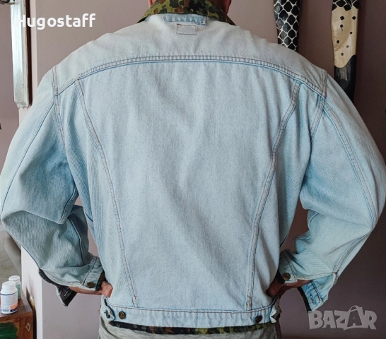 Мъжки оригинални винтидж маркови дънкови якета графити надписи М L Xl, снимка 9 - Якета - 43287814