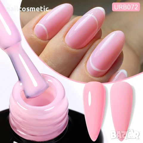 КАУЧУКОВА UV&LED БАЗА 2 В 1 КОЛЕКЦИЯ MACARON - UR SUGAR 7 мл бонбонени цветове, снимка 3 - Продукти за маникюр - 50592951