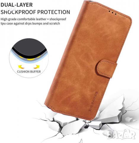  Кожен калъф за Samsung Galaxy A51, портфейл + закалено стъкло, снимка 3 - Калъфи, кейсове - 33373930