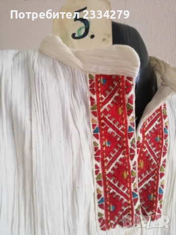 Стари фолклорни ризи бродирани, допълнение към носия. , снимка 13 - Антикварни и старинни предмети - 52793625