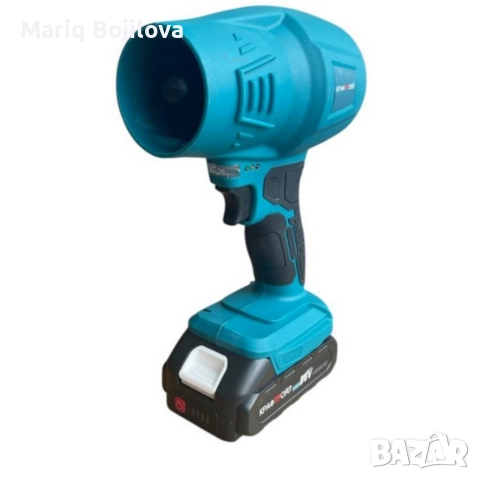 Акумулаторна турбо духалка 36V – Мощен въздушен пистолет с 2 батерии 8Ah и куфар, снимка 4 - Други инструменти - 52777855