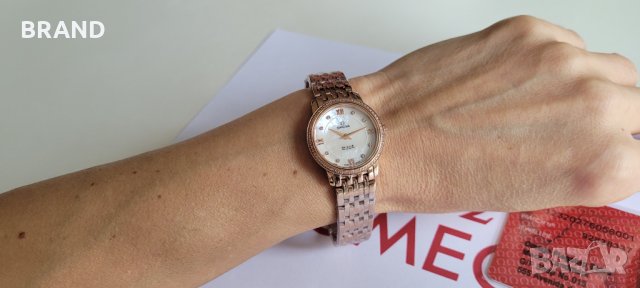 Дамски часовник OMEGA De Ville Prestige quartz 27.4mm батерия клас 5А+, снимка 12 - Дамски - 34772943
