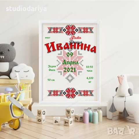 Бебешка визитка за момиче, снимка 6 - Други - 53147658