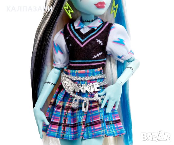 Кукла Barbie - Монстър Хай: Франки Mattel HHK53 , снимка 4 - Кукли - 43006299