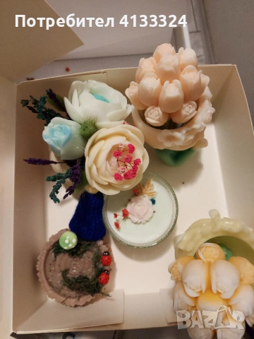 Декорация от соев восък, снимка 6 - Декорация за дома - 53340328