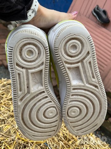 Nike Air Force 1 Shadow White Lemon — номер 42, снимка 5 - Маратонки - 38038434