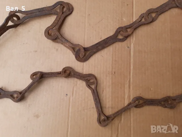 Стара верига за огнище от ковано желязо , здрава, снимка 3 - Антикварни и старинни предмети - 50326925