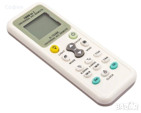 Ново, универсално дистанционно за климатик с LCD-дисплей за Mitsubishi, Daikin, LG, Toshiba и др.