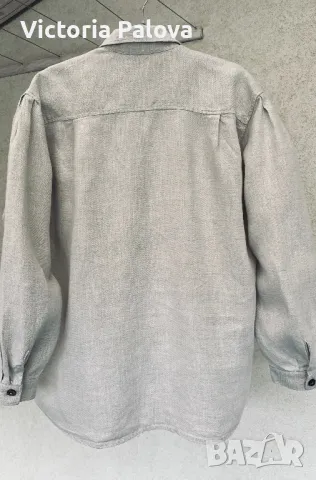 Дамска риза от груб лен, снимка 8 - Ризи - 48319497