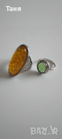 Различни сребристи пръстени и висулка, снимка 10 - Пръстени - 53408431