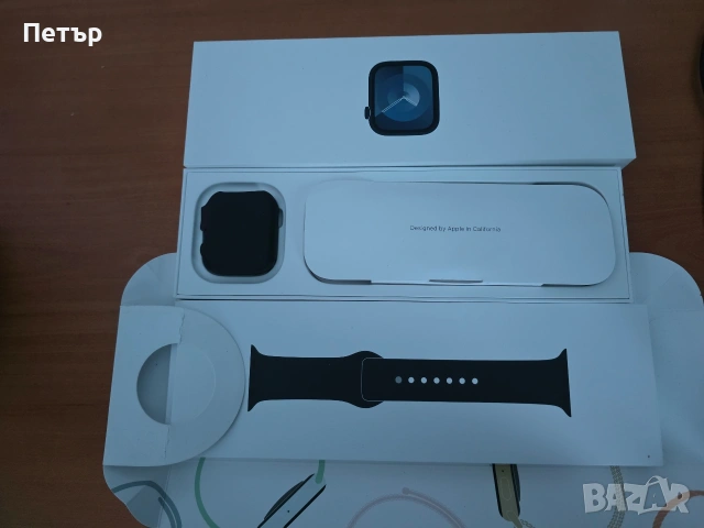 Apple Watch 9 45mm ,Midnight Aluminium Case, снимка 5 - Смарт часовници - 53110107