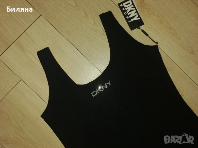 Нова черна спортна рокля DKNY, снимка 2 - Рокли - 51475899