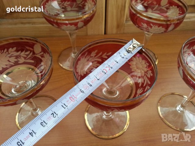 Стари стъклени чаши , снимка 7 - Антикварни и старинни предмети - 39731557