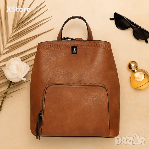 Елегантна и удобна раница с три прегради – перфектна за всеки ден, снимка 5 - Раници - 52585837