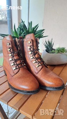 Боти естествена кожа 36 номер, снимка 2 - Дамски боти - 53302887