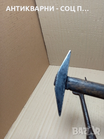 Комплект Соц Стари Ръчно Ковани Наковалня И Чукче Чук За Клепане На Коси. , снимка 11 - Антикварни и старинни предмети - 52697488