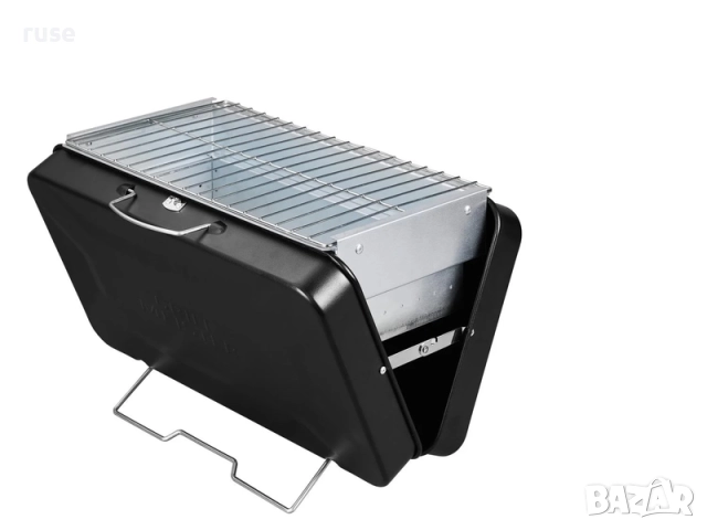 НОВИ! Барбекю грил-куфар на дървни въглища преносима къмпинг скара