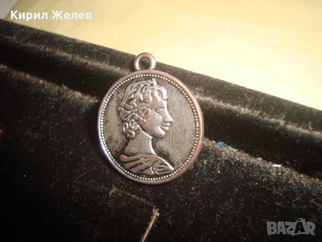 ВИНТИДЖ СРЕБРИСТ МЕДАЛЬОН ТИП МОНЕТКА 21676