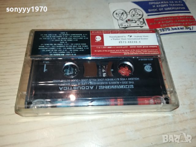 SCORPIONS ACOUSTICA-ORIGINAL TAPE 0212231850, снимка 4 - Аудио касети - 43243603