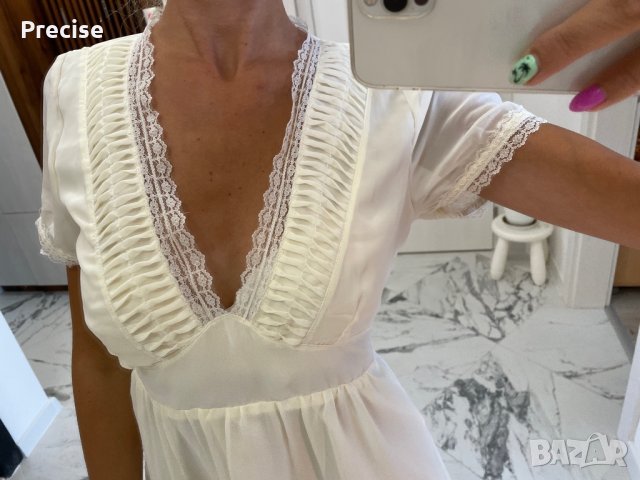 Официална бяло кремава рокля , снимка 9 - Рокли - 37465709