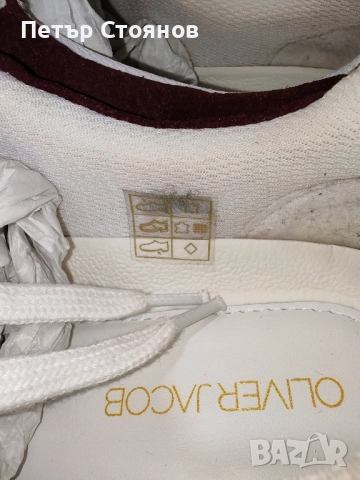 Стилни мъжки сникърси от естествена кожа Oliver Jacob №44, снимка 6 - Спортно елегантни обувки - 52522824