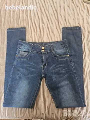 Два чифта дънки, slim fit, снимка 6 - Детски панталони и дънки - 47319234