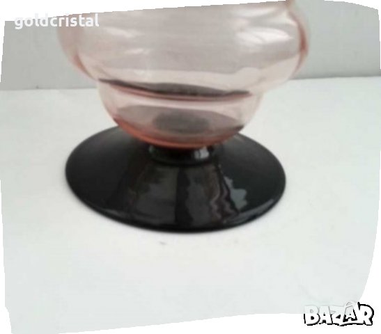 Ретро стъклени чаши с гарафа  цветно стъкло , снимка 7 - Антикварни и старинни предмети - 37552182