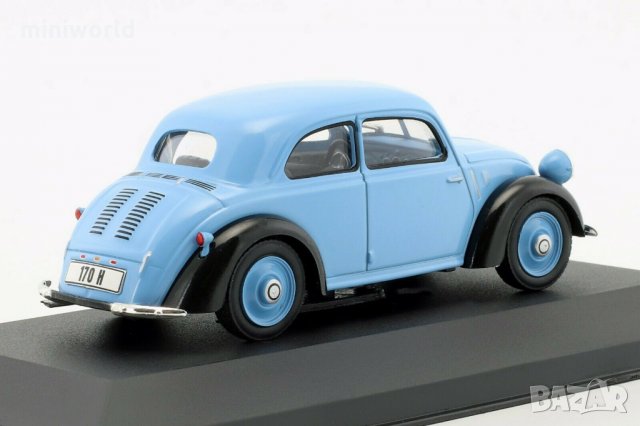 Mercedes-Benz 170 H W28 1936 - мащаб 1:43 на IXO/Altaya модела е нов в PVC дисплей-кейс, снимка 2 - Колекции - 27383178