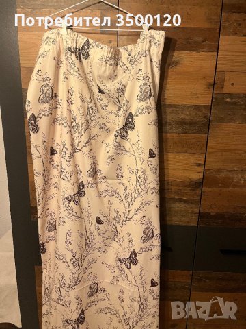 Бежови завеси с черни пеперуди