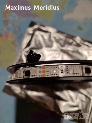 Дигитална Адресируема LED лед  neopixel  Лента 12V +ПОДАРЪК контролер, снимка 3 - Лед осветление - 51388450