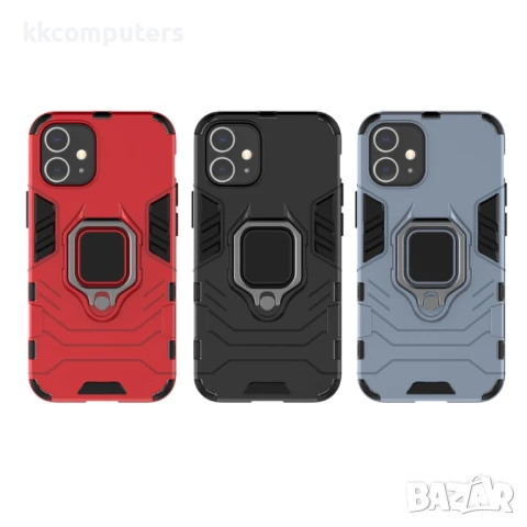 Apple iPhone 12 5.4 inchс Удароустойчив Finger Ring Калъф и Протектор, снимка 8 - Калъфи, кейсове - 51121431