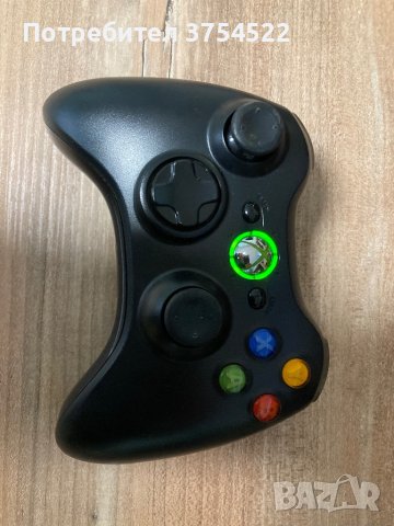 БЕЗЖИЧЕН ГЕЙМПАД - XBOX 360 WIRELESS CONTROLLER BLACK Оригинален , снимка 2 - Джойстици и геймпадове - 43831500